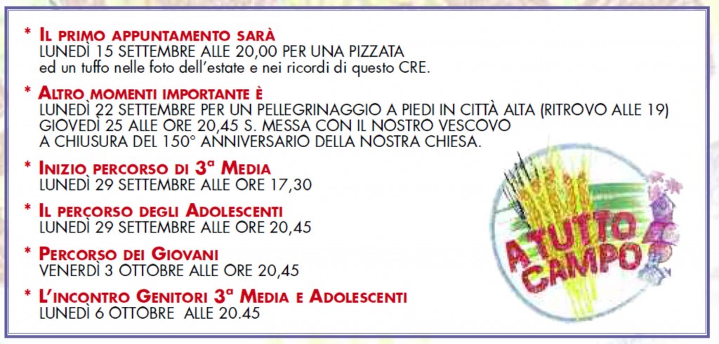 Proposte Oratorio autunno 2014-1