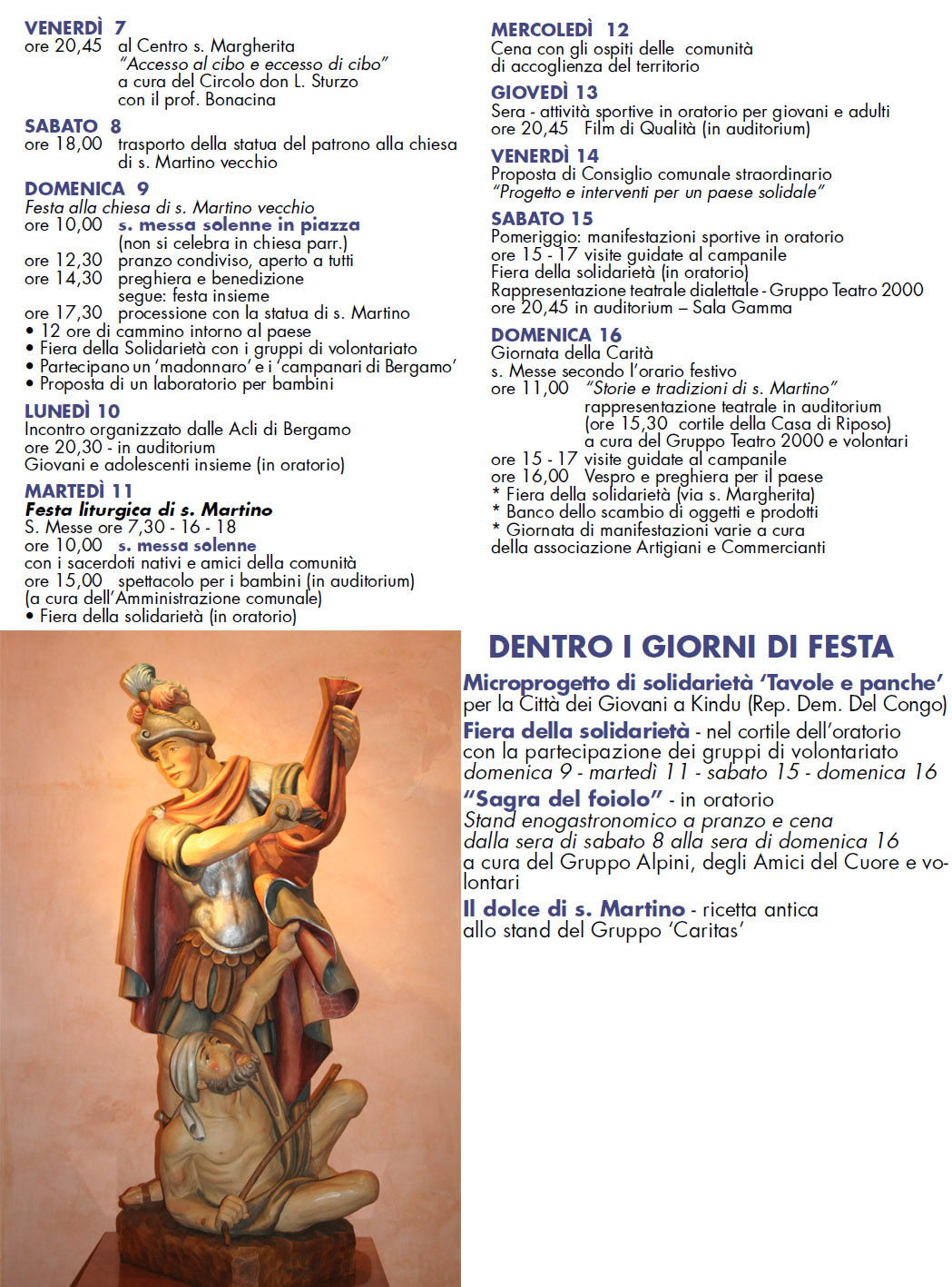 PROGRAMMA SAN MARTINO 2014