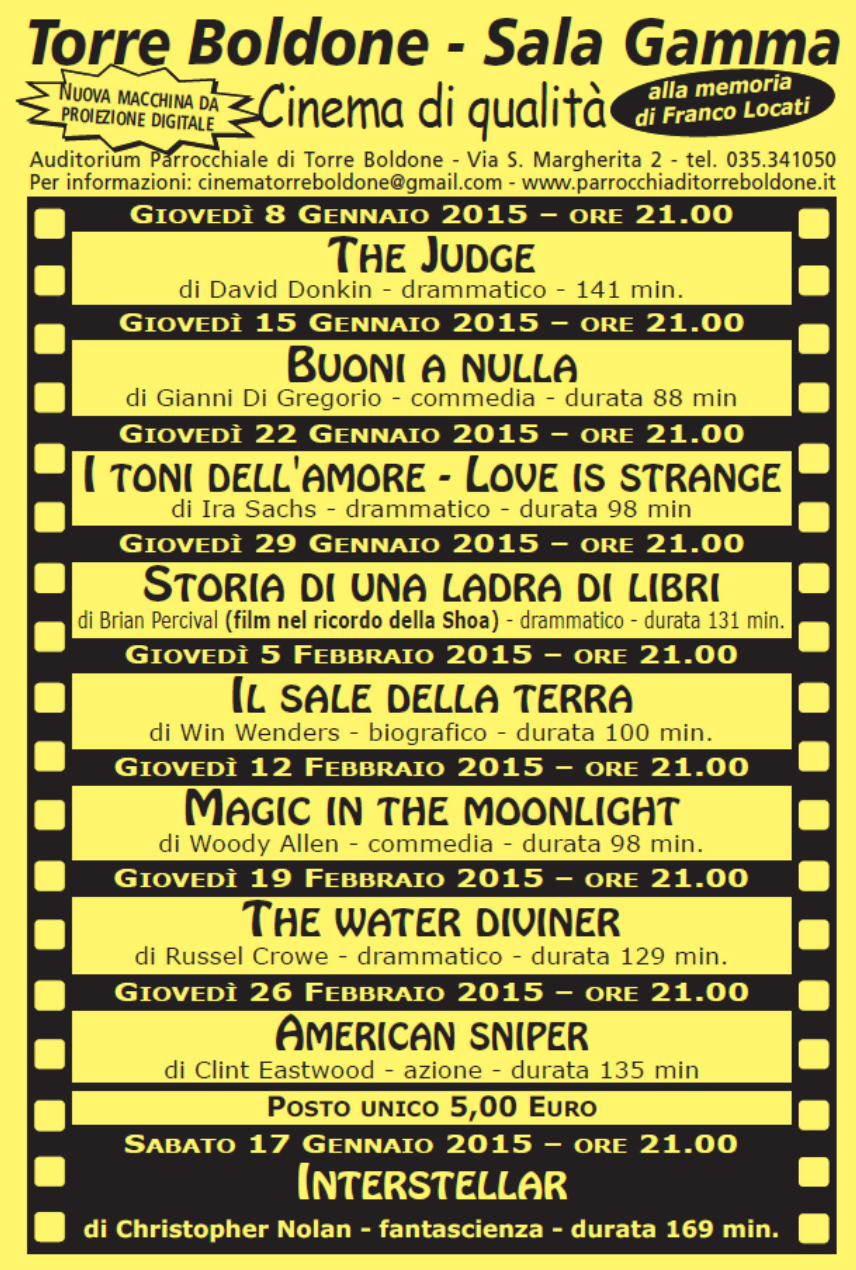 CINEMA VOLANTINO 2015