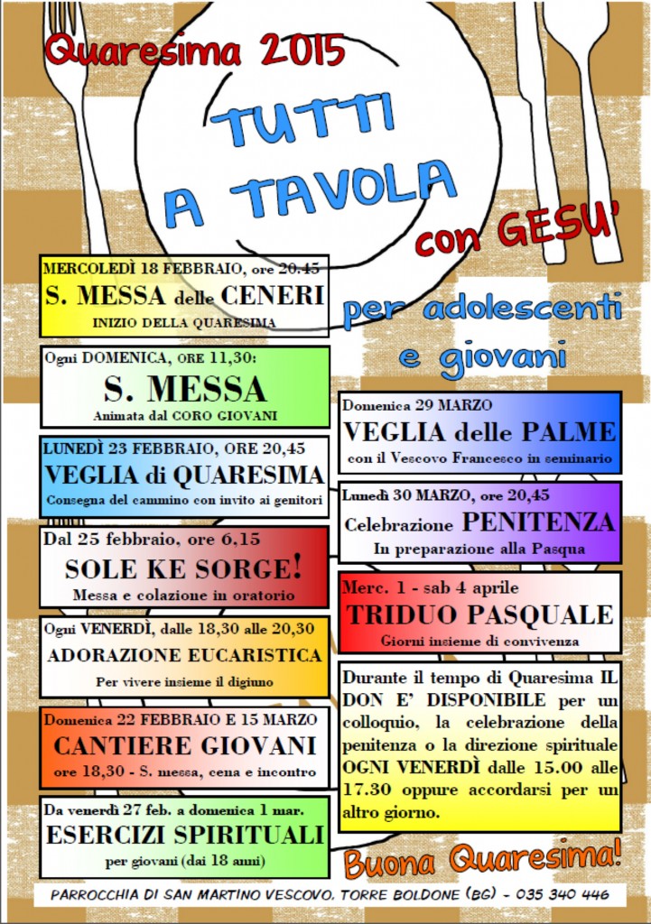 Quaresima 2015 giovani