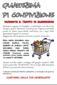 Quarseima di condivisione 2015