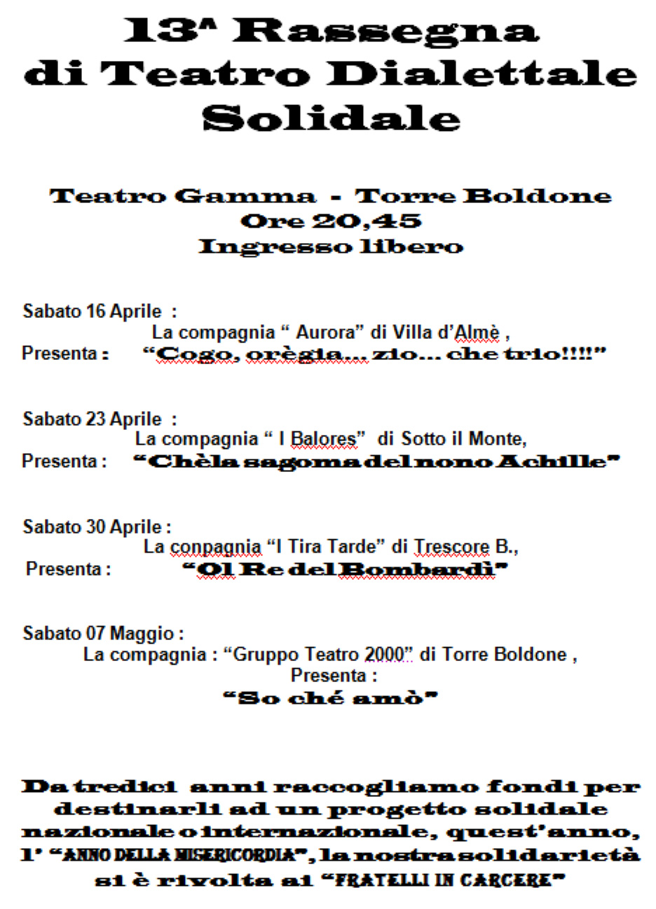 rassegna dialettale 2013