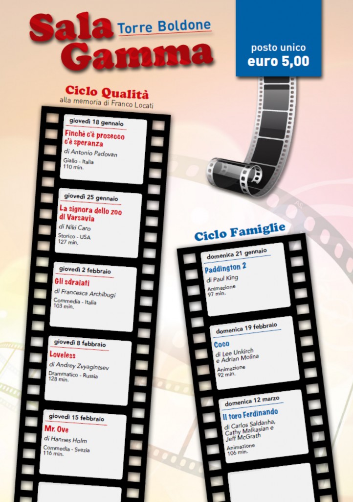 locandina Film gennaio 2018